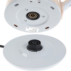 Чайник электрический Eurostek EEK-2027, пластик, колба металл, 1.8 л, 1500 Вт, бежевый - фото 51410380