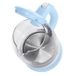 Чайник MAUNFELD MGK-613BL, стекло, 1.7 л, 2200 Вт, голубой - фото 51410524