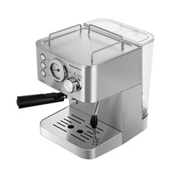 Кофеварка MAUNFELD MF-721S PRO, рожковая, 1140 Вт, 1.5 л, серая - фото 51410630