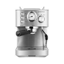 Кофеварка MAUNFELD MF-721S PRO, рожковая, 1140 Вт, 1.5 л, серая - фото 51410631