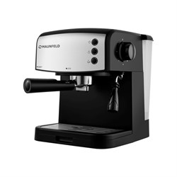 Кофеварка MAUNFELD MF-734BK, рожковая, 850 Вт, 1.5 л, серая - фото 51410635