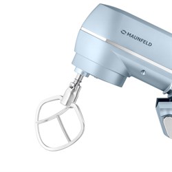 Миксер MAUNFELD MF-423BL, планетарный, 1800 Вт, 6.5 л, 10 скоростей, голубой - фото 51410679