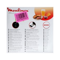 Тостер Moulinex LT140811, 800 Вт, 7 режимов прожарки, 2 тоста, функция разморозки, чёрный - фото 51410865
