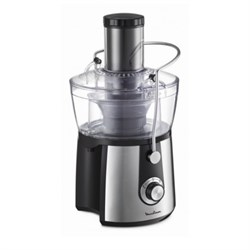 Соковыжималка MOULINEX JU550D10, центробежная, 800 Вт, 2/0.8 л, чёрно-серебристая - фото 51410893