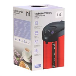 Термопот Irit IR-1420, 3.8 л, 750 Вт, поддержание температуры, чёрно-красный - фото 51410994