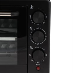 Мини-печь Волжанка ПЧ-22Ч, 1500 Вт, 22 л, 100-230°С, таймер, чёрная - фото 51411012