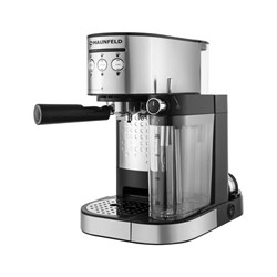 Кофемашина MAUNFELD MF-720S PRO, рожковая, 1470 Вт, 1.2 л, серый - фото 51411042