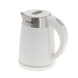 Чайник электрический Viconte VC-3300, пластик, колба металл, 1.7 л, 2200 Вт, белый - фото 51411386