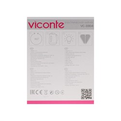 Чайник электрический Viconte VC-3304, пластик, 1.7 л, 2200 Вт, чёрный - фото 51411430