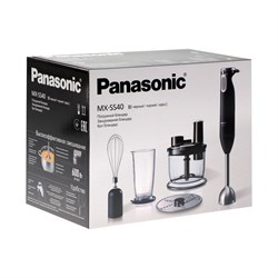 Блендер Panasonic MX-SS40BTQ, погружной, 600 Вт, 5 скоростей, чёрный - фото 51411562