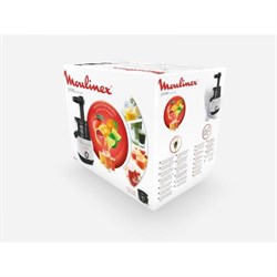 Соковыжималка Moulinex ZU150110, шнековая, 150 Вт, 0.8 л, бело-чёрная - фото 51411701