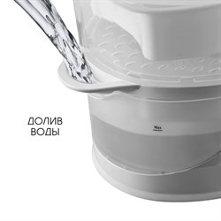 Пароварка Endever Vita-177, электрическая, 1000 Вт, 9 л, 3 яруса, белая - фото 51411732