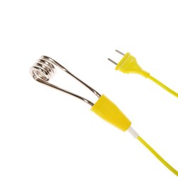 Электрокипятильник Luazon LEK 11, 500 Вт, спираль кольцо, 15х3 см, 220 В, желтый - фото 51411968