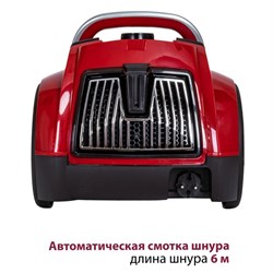 Пылесос Pioneer VC350C, 2100/400 Вт, сухая уборка, 2.5 л, красно-чёрный - фото 51412113