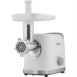 Мясорубка Gorenje MG1802SJW, 1800 Вт, 5 насадок, реверс, шинковка, белый - фото 51412401