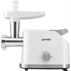 Мясорубка Gorenje MG1802SJW, 1800 Вт, 5 насадок, реверс, шинковка, белый - фото 51412403