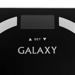 Весы напольные Galaxy GL 4850, диагностические, до 180 кг, 2хAAA, стекло, чёрные - фото 51412811