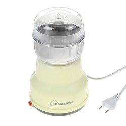 Кофемолка HOMESTAR HS-2001, электрическая, 150 Вт, 50 г, бежевая - фото 51412846