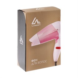 Фен Luazon LF-23, 800 Вт, 2 режима, складная ручка, розовый - фото 51413065
