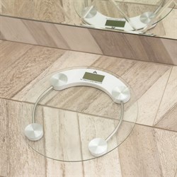 Весы напольные Luazon LVE-001, электронные, до 180 кг, 1хCR2032, стекло, белые - фото 51413083