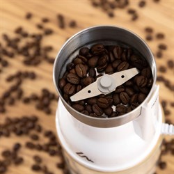 Кофемолка электрическая Luazon LMR-05, 160 Вт, 50 г, белая - фото 51413129