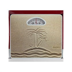 Весы напольные ENERGY ENМ-408Е, механические, до 120 кг, картинка "Песок" - фото 51413146