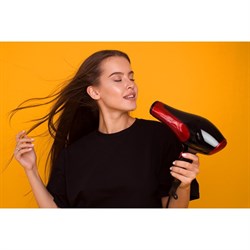 Фен Luazon LGE-004, 3800 Вт, 2 скорости, 3 температурных режима, красно-черный - фото 51413224