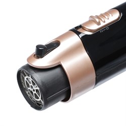 Фен-щётка Luazon LFS-02, 1400 Вт, 2 скорости, 4 насадки, чёрная - фото 51413393