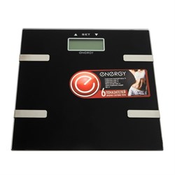 Весы напольные ENERGY EN-407, диагностические, до 180 кг, 2хААА, стекло, чёрные - фото 51413538