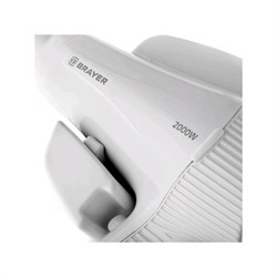 Фен BRAYER BR3021, настенный, 2000 Вт, 2 скорости, 2 температурных режима, белый - фото 51413610