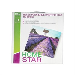 Весы напольные HOMESTAR HS-6001G, электронные, до 180 кг, 1хCR2032, стекло, фиолетовые - фото 51413684
