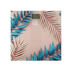 Весы напольные Irit IR-7270, электронные, до 180 кг, 2хААА, стекло, рисунок "листья" - фото 51413734