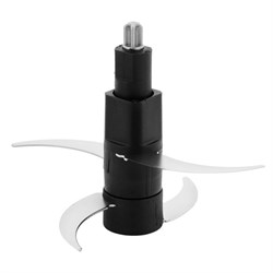 Измельчитель Kitfort КТ-1390, стекло, 400 Вт, 1.2 л, 2 скорости, серебристый - фото 51413751