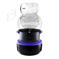 Аэрогриль Kitfort КТ-2219-1, 1400 Вт, 10 л, 20 программ, регулировка t°, черный - фото 51413776