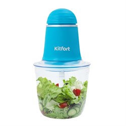 Измельчитель Kitfort КТ-3016-3, пластик, 200 Вт, 0.5 л, 1 скорость, бирюзовый - фото 51414032