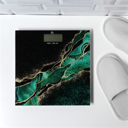 Весы напольные Luazon LVE-015 «Малахит», электронные, до 180 кг, 2хAAА (не в комплекте) - фото 51414235