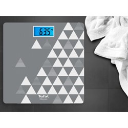 Весы напольные Tefal PP1534V0, электронные, до 160 кг, серые - фото 51414351
