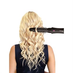 Фен-щётка Pioneer HB-1002D, 1000 Вт, 2 температурных режима, чёрно-фиолетовая - фото 51414589