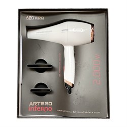 Фен парикмахерский Artero Inferno Light, 2000 Вт, 2 режима, 2 скорости, 2 насадки, шнур 3 м   939936 - фото 51414813