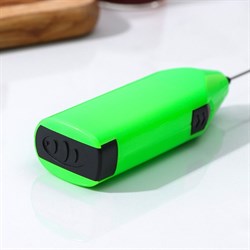 Капучинатор Доляна, 20×4×2.5 см, 2.5 Вт, зелёный - фото 51414839