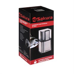 Кофемолка Sakura  SA-6161S, электрическая, ножевая 200 Вт, 80 г, серебристо-чёрная - фото 51414959