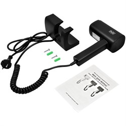 Фен Puff-1601Вl, настенный, 1600 Вт, 2 скорости, хол. воздух, чёрный - фото 51415278