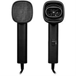 Фен Puff-1601Вl, настенный, 1600 Вт, 2 скорости, хол. воздух, чёрный - фото 51415280