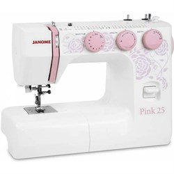 Швейная машина Janome Pink 25, 60 Вт, 25 операций, автомат,бело-розовая - фото 51416027
