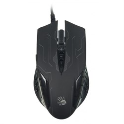 Мышь A4Tech Bloody Q51 черный/рисунок оптическая (6200dpi) USB (8but) - фото 51416445