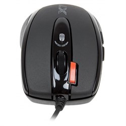 Мышь оптическая A4Tech X87, 2400 dpi, USB, 8 кнопок, чёрная - фото 51416598