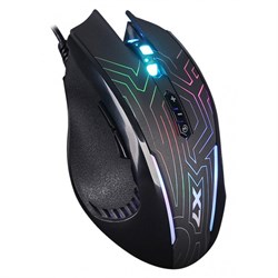 Мышь оптическая A4Tech X87, 2400 dpi, USB, 8 кнопок, чёрная - фото 51416609