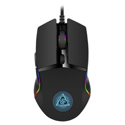 Мышь Оклик 717G PROPHECY черный оптическая (8000dpi) USB для ноутбука (6but) - фото 51416701