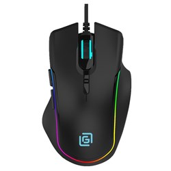 Мышь Оклик 729G LABYRINTH черный оптическая (6400dpi) USB для ноутбука (7but) - фото 51416711