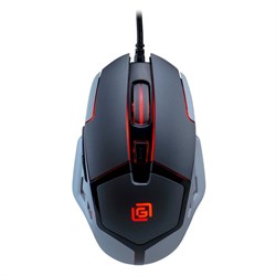 Мышь Оклик 915G HELLWISH V2 черный/серый оптическая (4800dpi) USB (6but) - фото 51416810